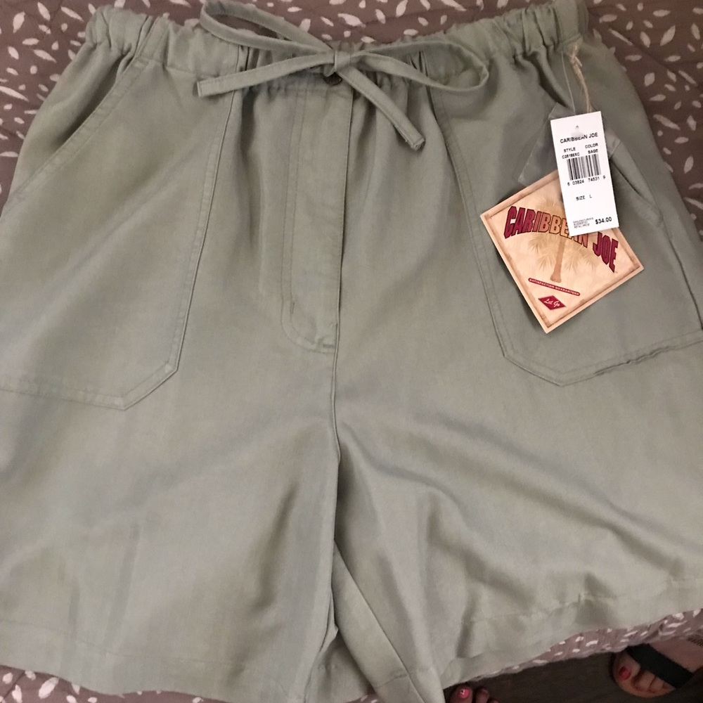 Green Khaki Shorts